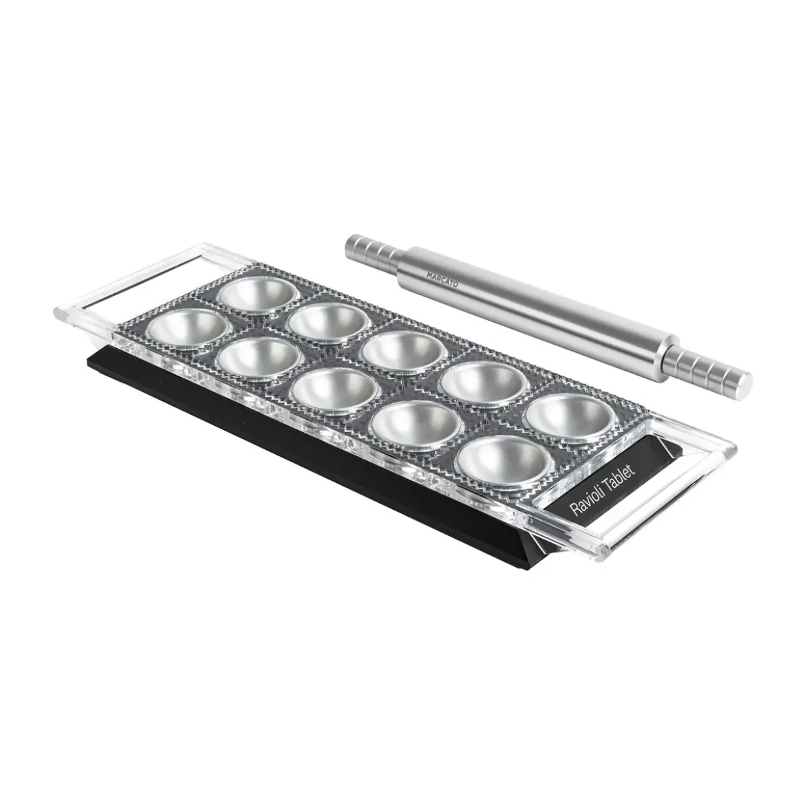 Marcato Ravioli Tablett 34x12 cm schwarz