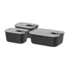 Mepal Frischhaltedose 3-tlg. EasyClip Nordic Black
