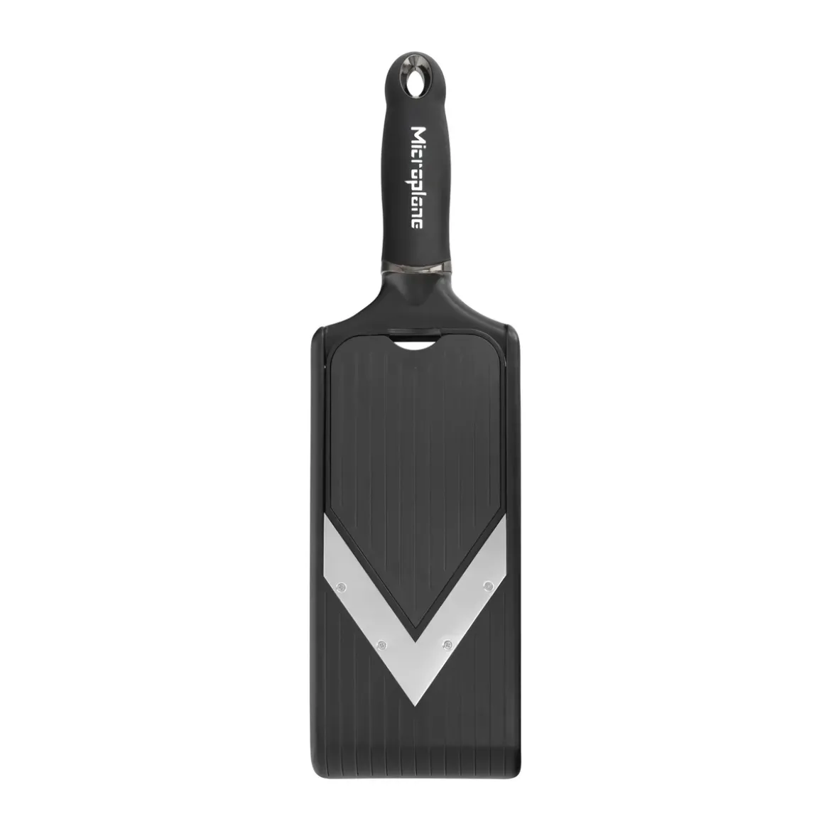 Microplane V-Hobel mit Julienneklingen-Einsatz 36 cm Speciality schwarz