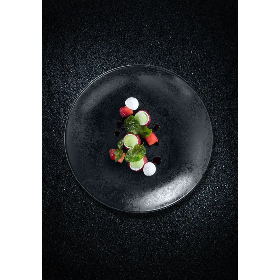 RAK Teller flach coup 29 cm Fusion Karbon schwarz