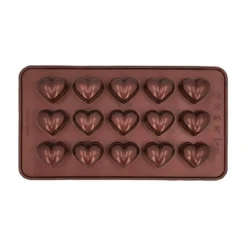 RBV Birkmann Pralinenform Herz 2er-Set Chocolaterie kupfer