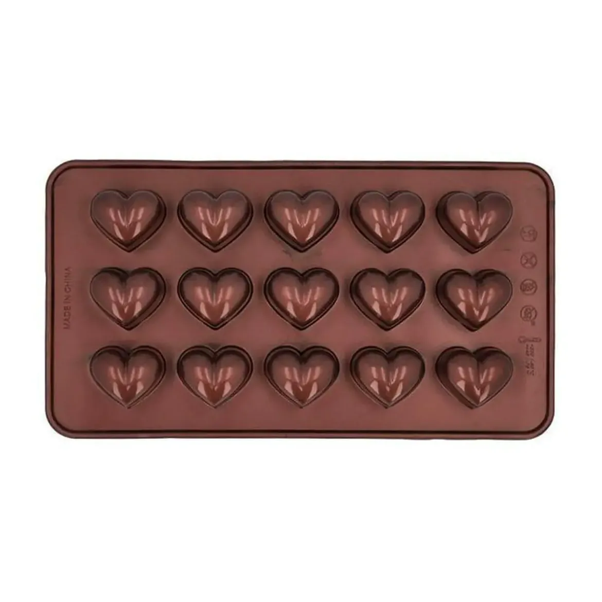 RBV Birkmann Pralinenform Herz 2er-Set Chocolaterie kupfer