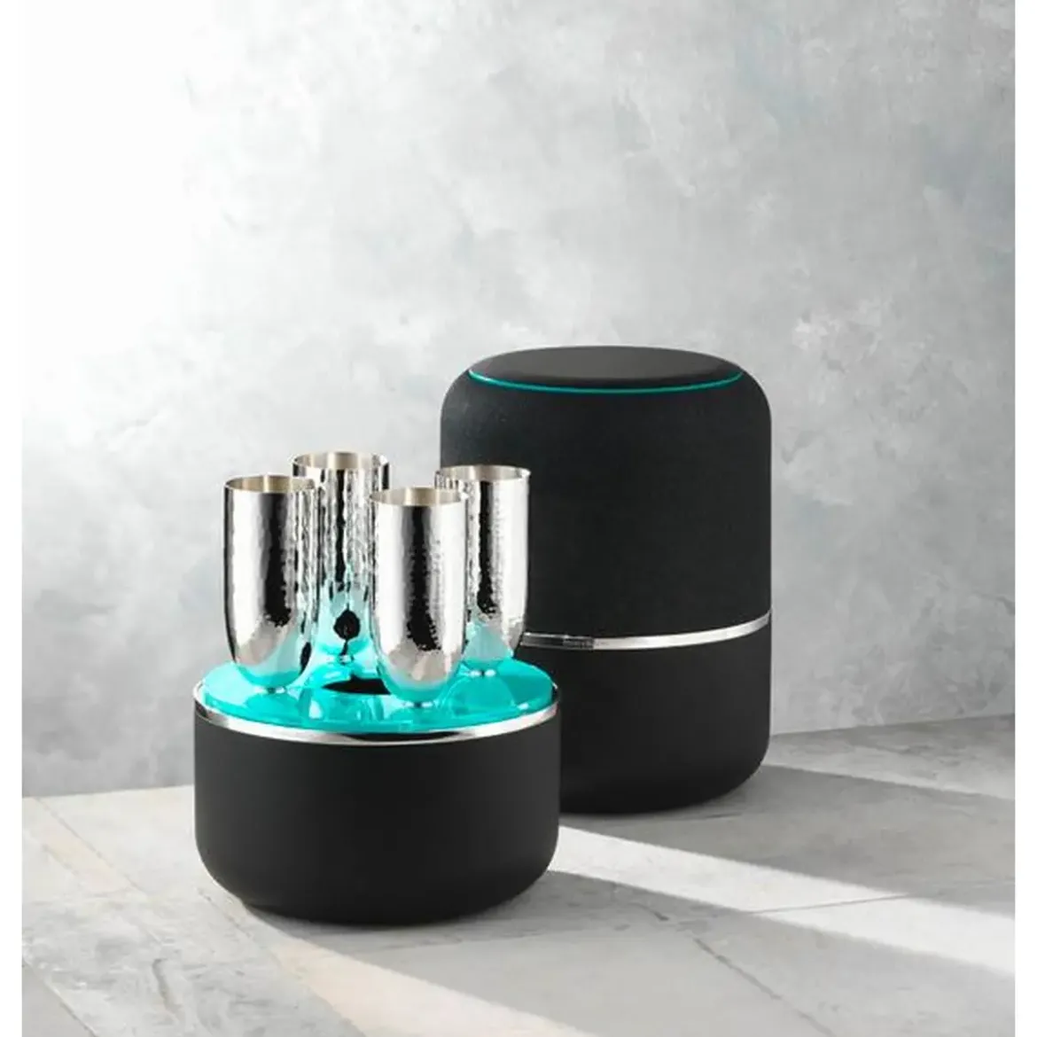 Robbe & Berking Champagner Box 5-tlg. Dante 90 g versilbert