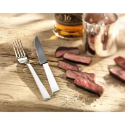 Robbe & Berking Grill-Set Frozen Black 7-tlg. Riva 150 g versilbert