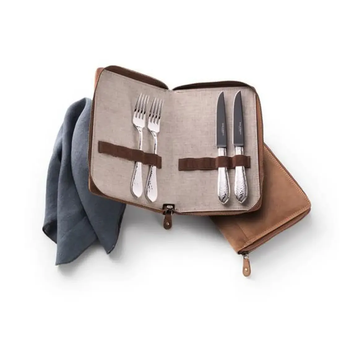 Robbe & Berking Grill-Set 7-tlg. Martelé Frozen Black 150 g versilbert