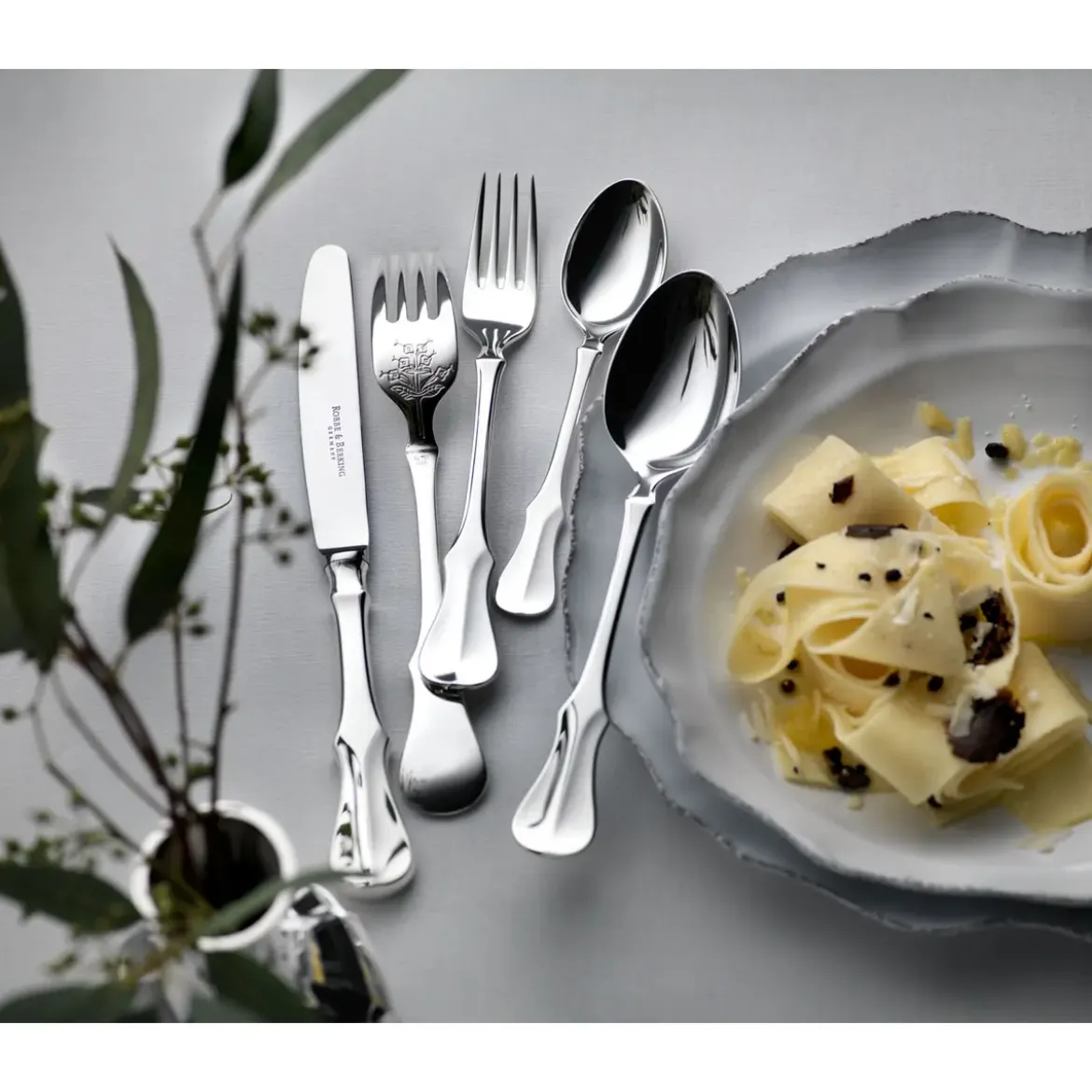 Robbe & Berking Kuchengabel Alt Kopenhagen 150 g versilbert