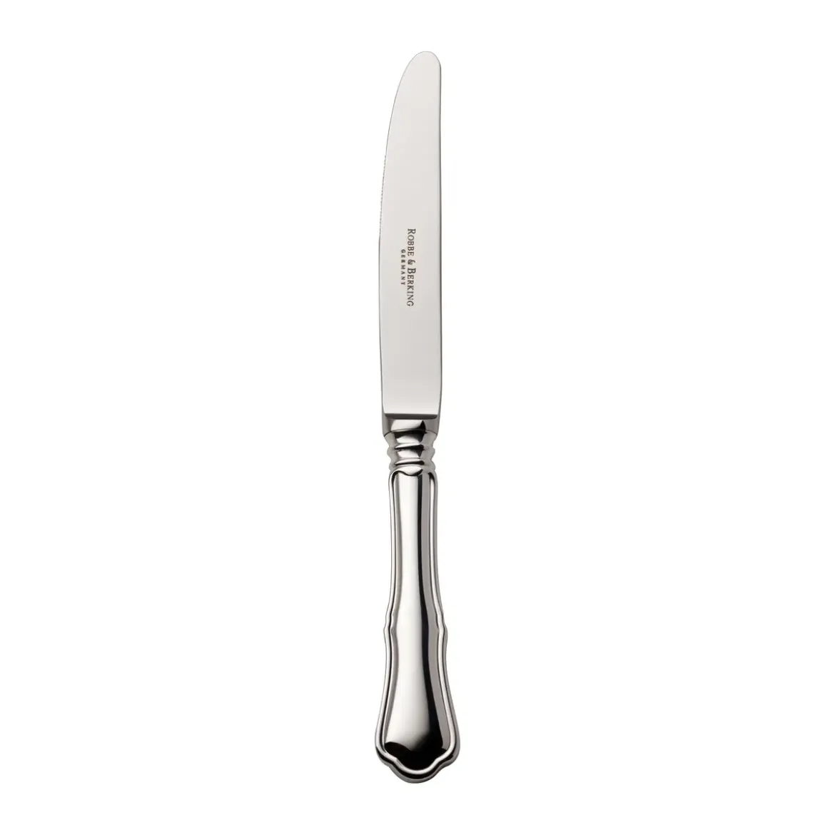 Robbe & Berking Menümesser 23 cm Alt-Chippendale 150 g massiv versilbert