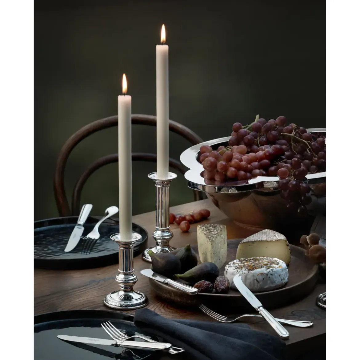 Robbe & Berking Menümesser 23 cm Classic-Faden 150 g versilbert