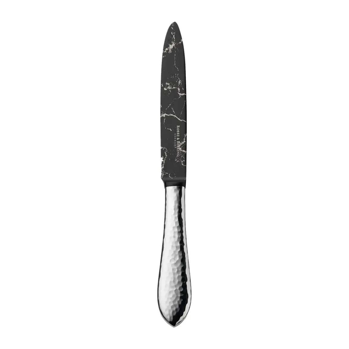 Robbe & Berking Menümesser Marble Cut Martelé 925 Sterlingsilber