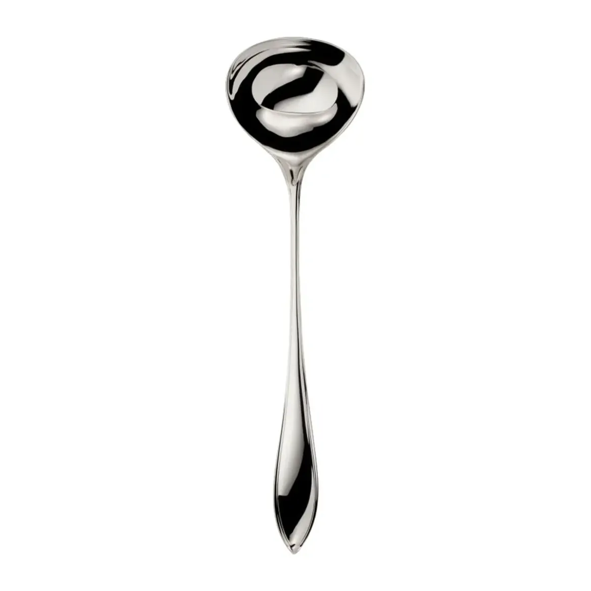 Robbe & Berking Suppenschöpfer 31 cm Navette 150 g massiv versilbert