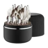 Robbe & Berking The Box - Belvedere 150 g versilbert inkl. 24-tlg Besteckset Marble Cut