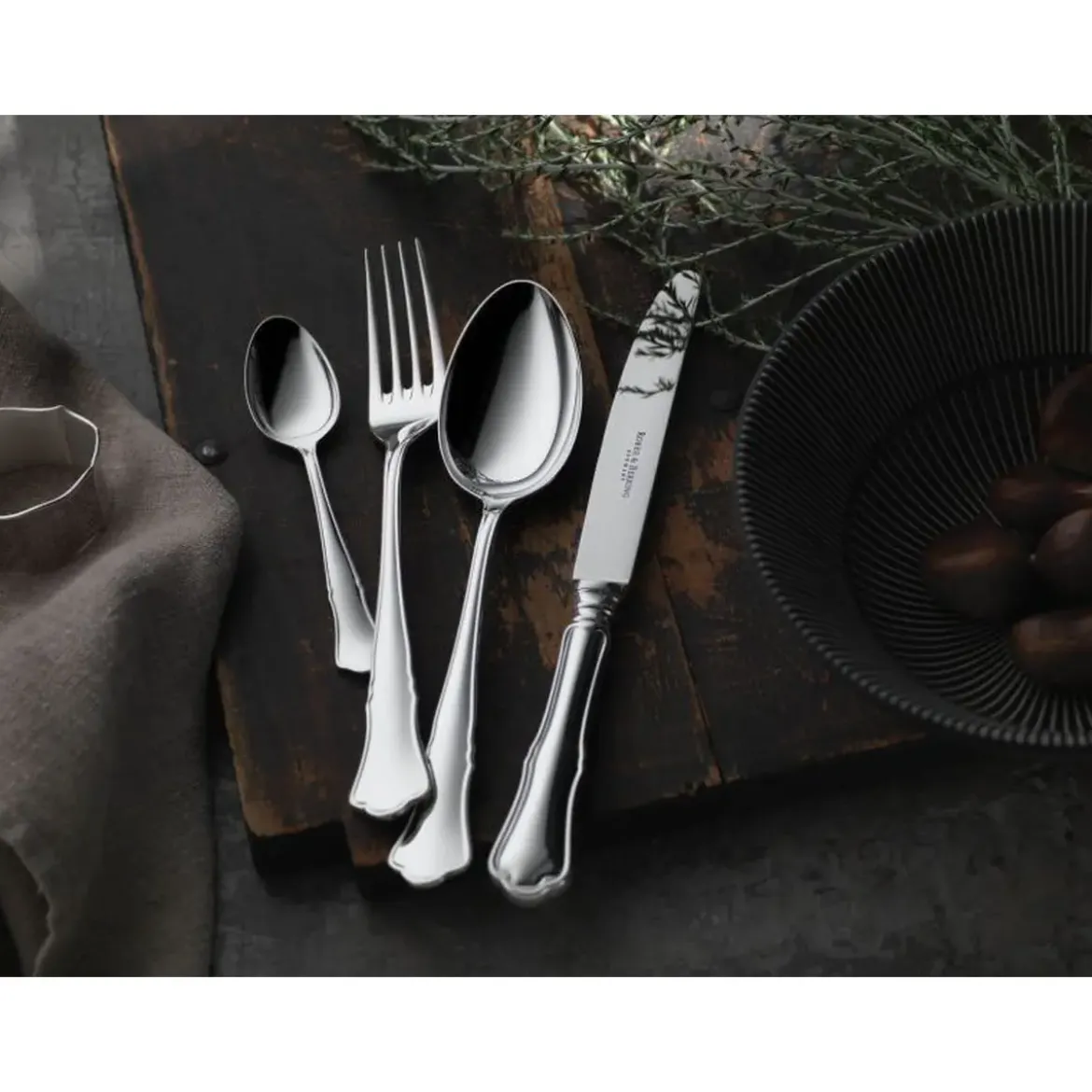 Robbe & Berking 4 tlg. Garnitur Alt Chippendale 925 Sterlingsilber