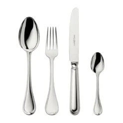 Robbe & Berking 4 tlg. Garnitur Menügröße Classic Faden 150 g versilbert