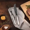 Robbe & Berking Tranchiermesser Frozen Black Alt Spaten 150 g versilbert