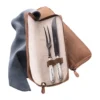 Robbe & Berking Tranchierset 4-tlg. Martelé Frozen Black 150 g versilbert
