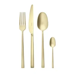 Sambonet Besteck-Set 24-tlg. Rock Antique PVD Champagne
