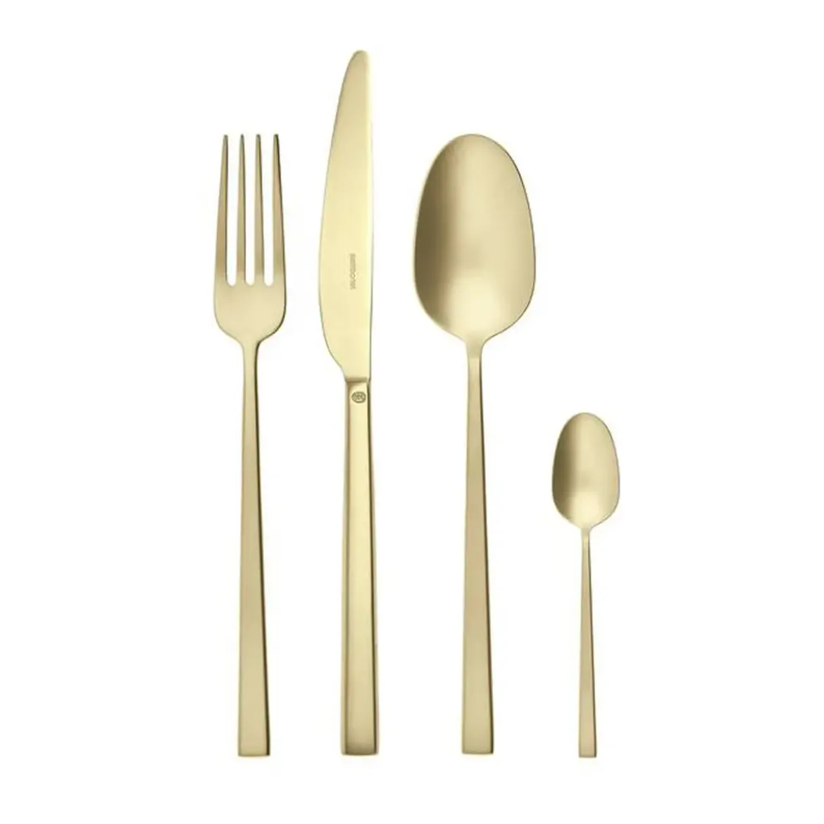 Sambonet Besteck-Set 24-tlg. Rock Antique PVD Champagne