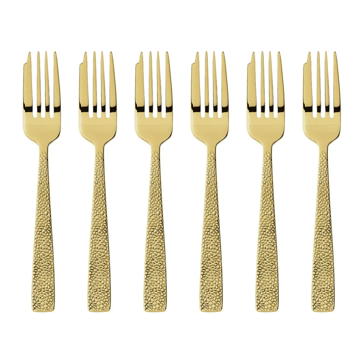 Sambonet Kuchengabel-Set 6-tlg. Siena Mirror PVD Gold