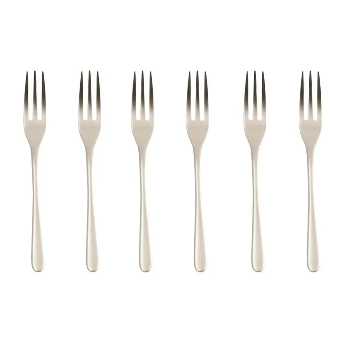 Sambonet Kuchengabel 6 St. Taste Antique Edelst./PVD champagne