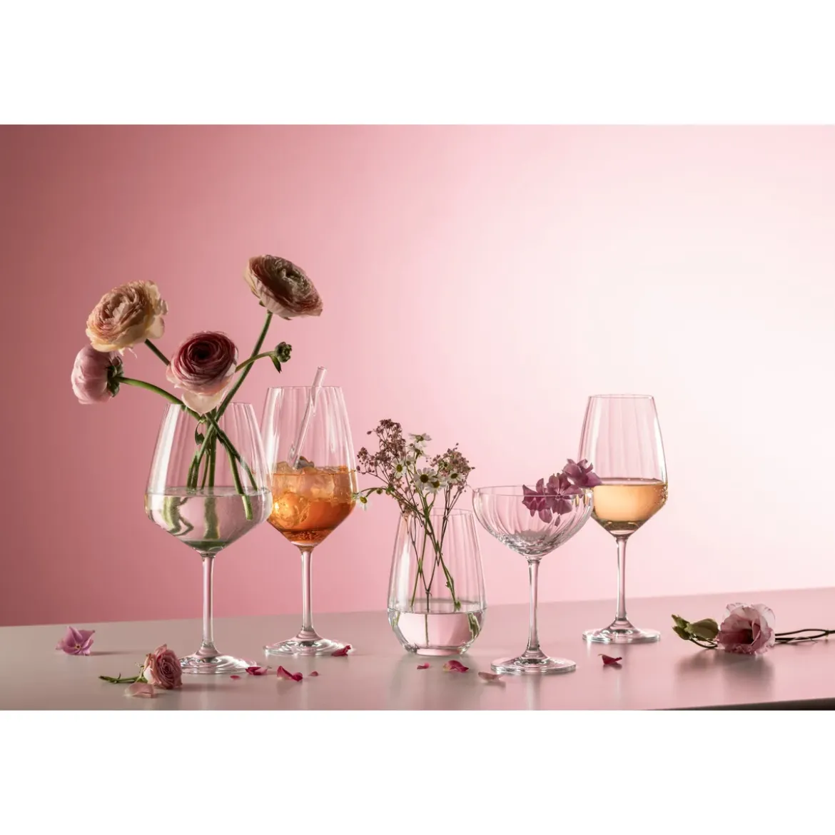 Schott Zwiesel Blossom Sektschale 4er-Set mit Moussierpunkt