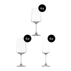 Schott Zwiesel Gläser-Set 12-tlg. MioVino mit Moussierpunkt klar