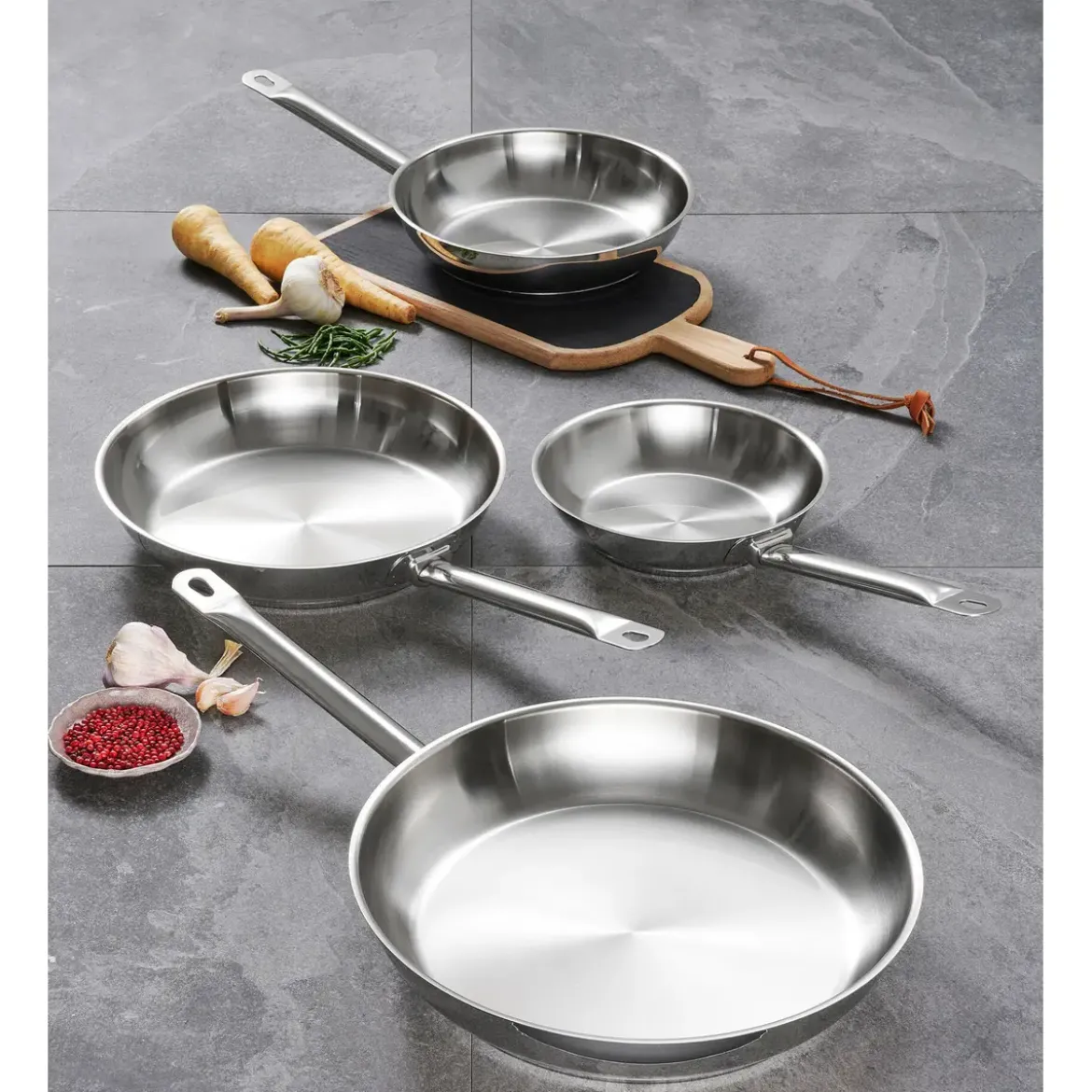 Schulte-Ufer Pfanne 24cm Industar Edelstahl