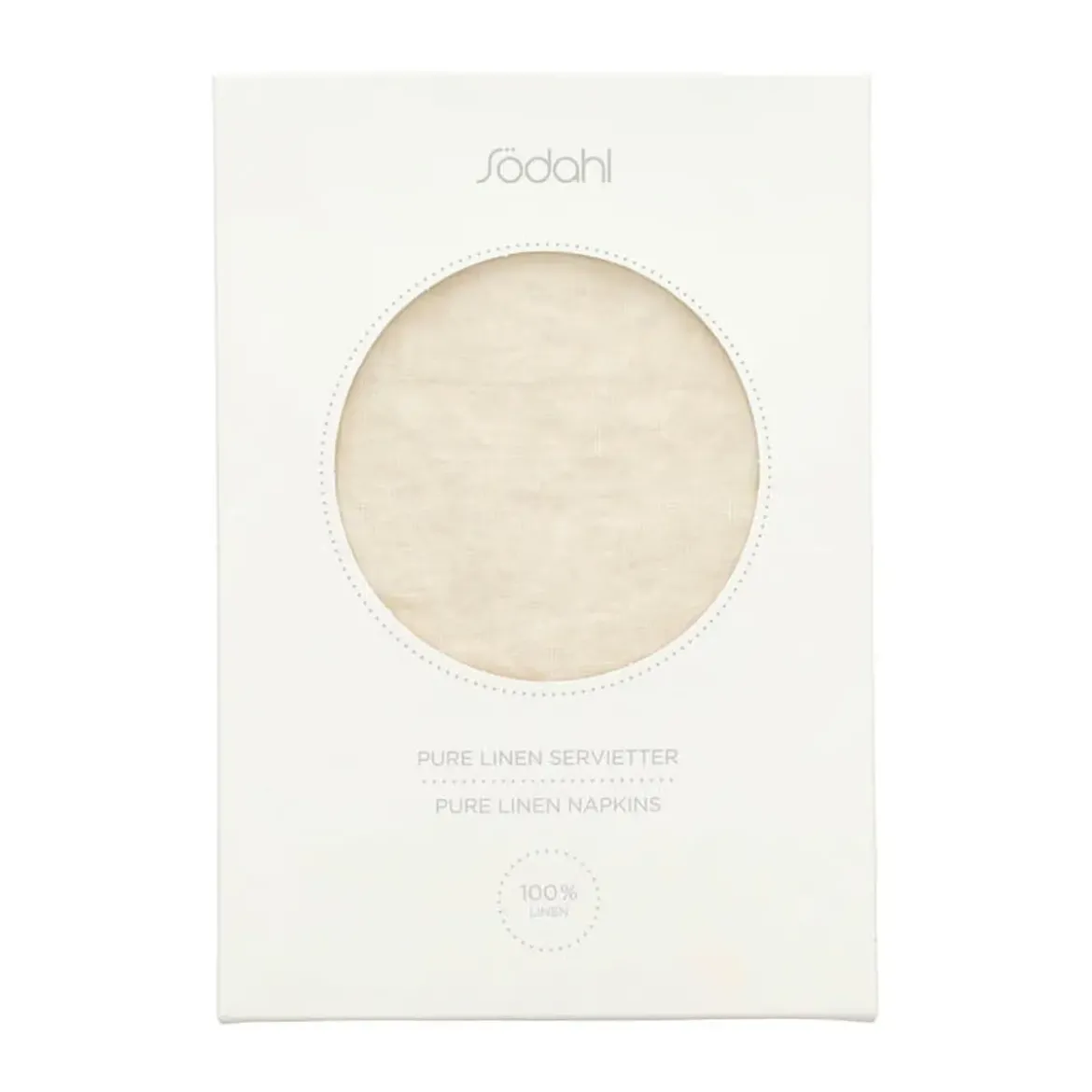 Södahl Servietten 2er-Set Pure Linen Ecru