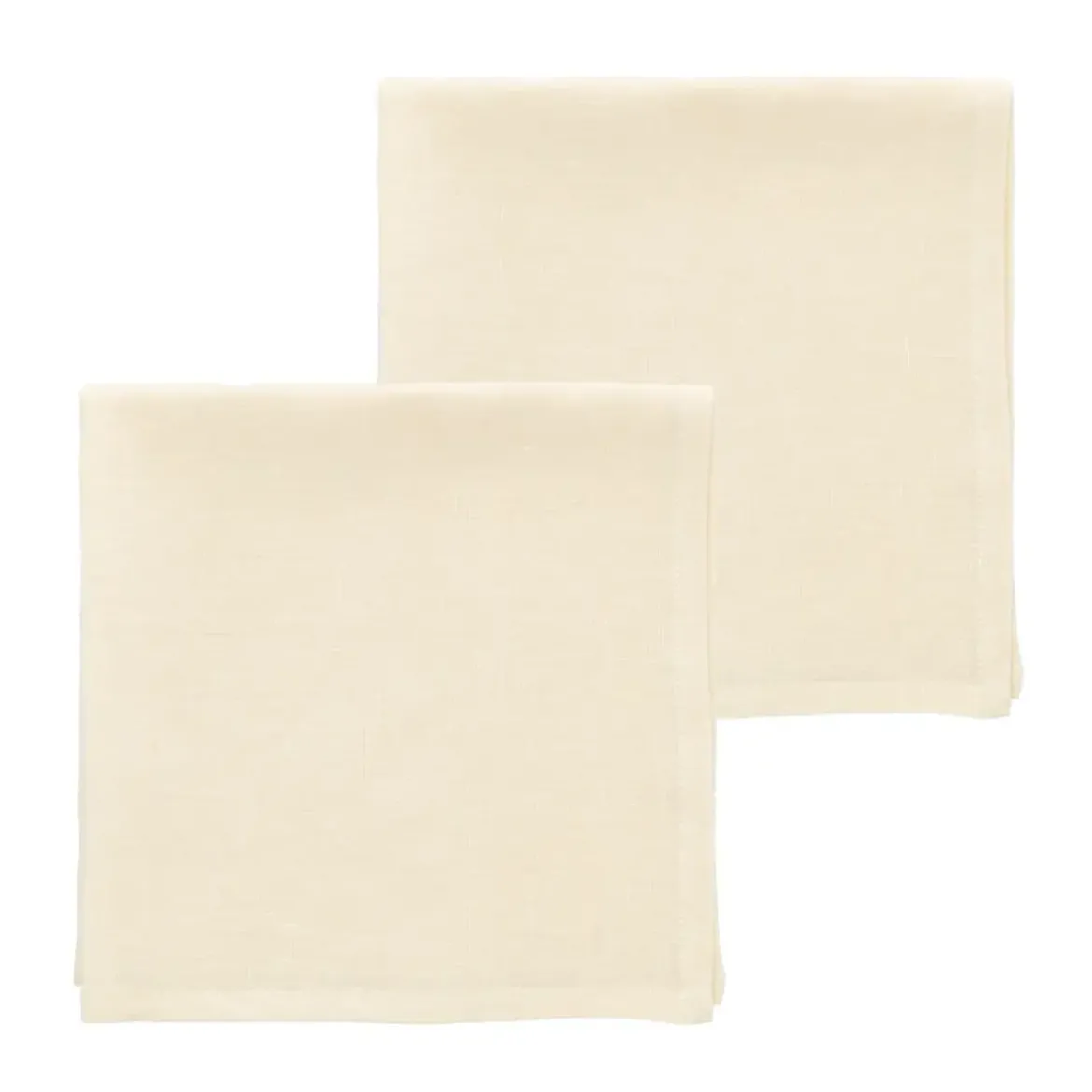 Södahl Servietten 2er-Set Pure Linen Ecru