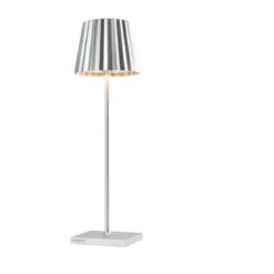 Sompex Akku-Tischleuchte 38 cm 2,4 W Troll 2.0 silber