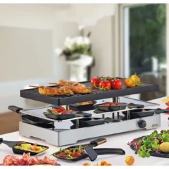 Spring Raclette für 8 43x22x15 cm Classic Duo edelstahl