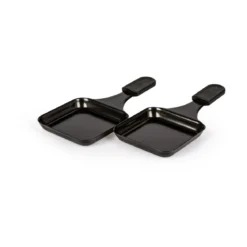 Stöckli Raclette-Pfännchen zu Raclette Cheeseboard/Cheeseboard Grill 2er-Set anthrazit