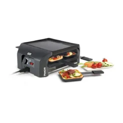 Stöckli Raclette PizzaGrill für 4 33x24x13 cm anthrazit