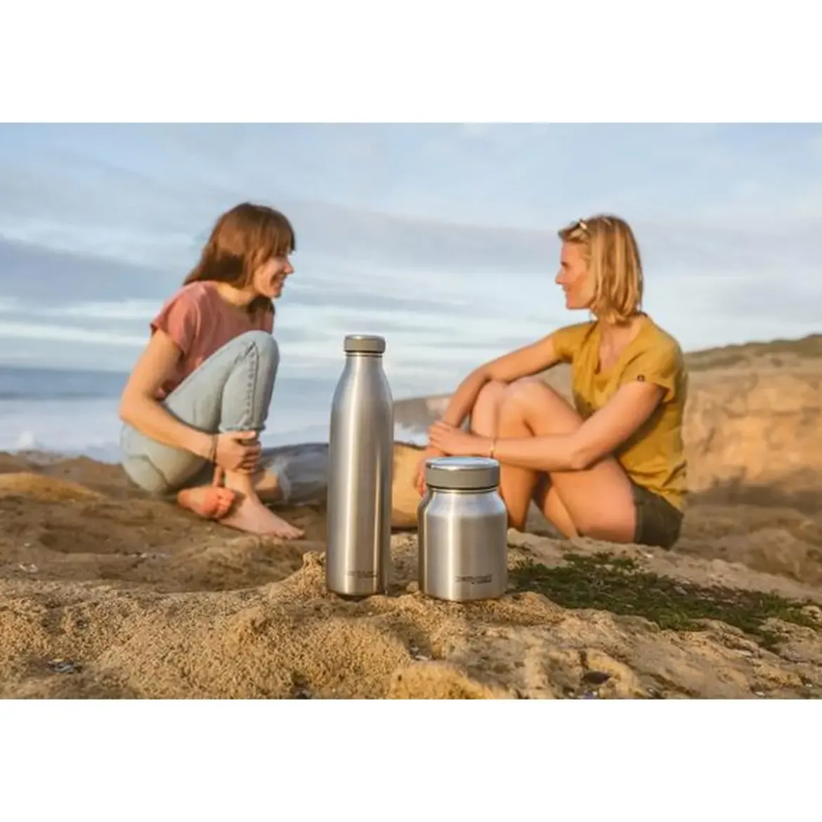 Thermos Isolierflasche 1,0 l Edelstahl Thermos