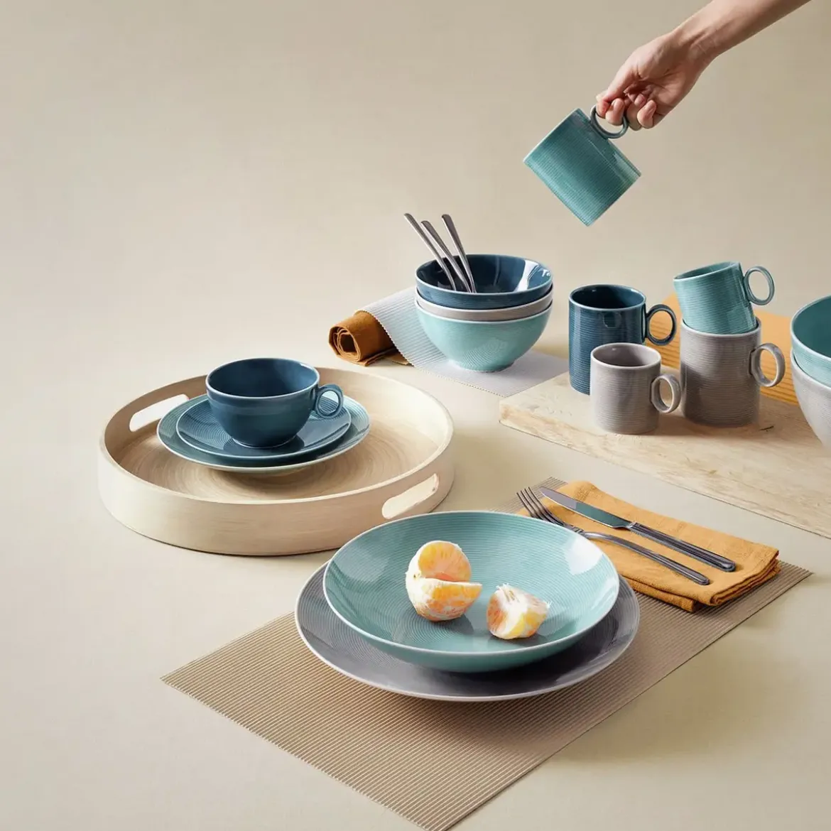 Thomas Kaffee/Tee-Untertasse 18 cm Loft Colour Ice Blue