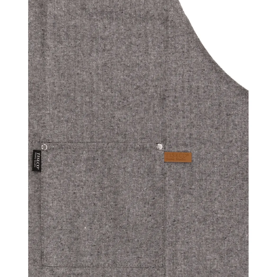 Tiseco Sherlock Schürze Fischgräten 68x85 cm schwarz