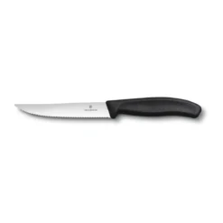 Victorinox Steakmesser 12 cm Wellenschliff Swiss Classic Gourmet schwarz
