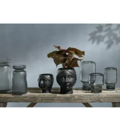 Villa Collection Vase 24 cm Ist grau