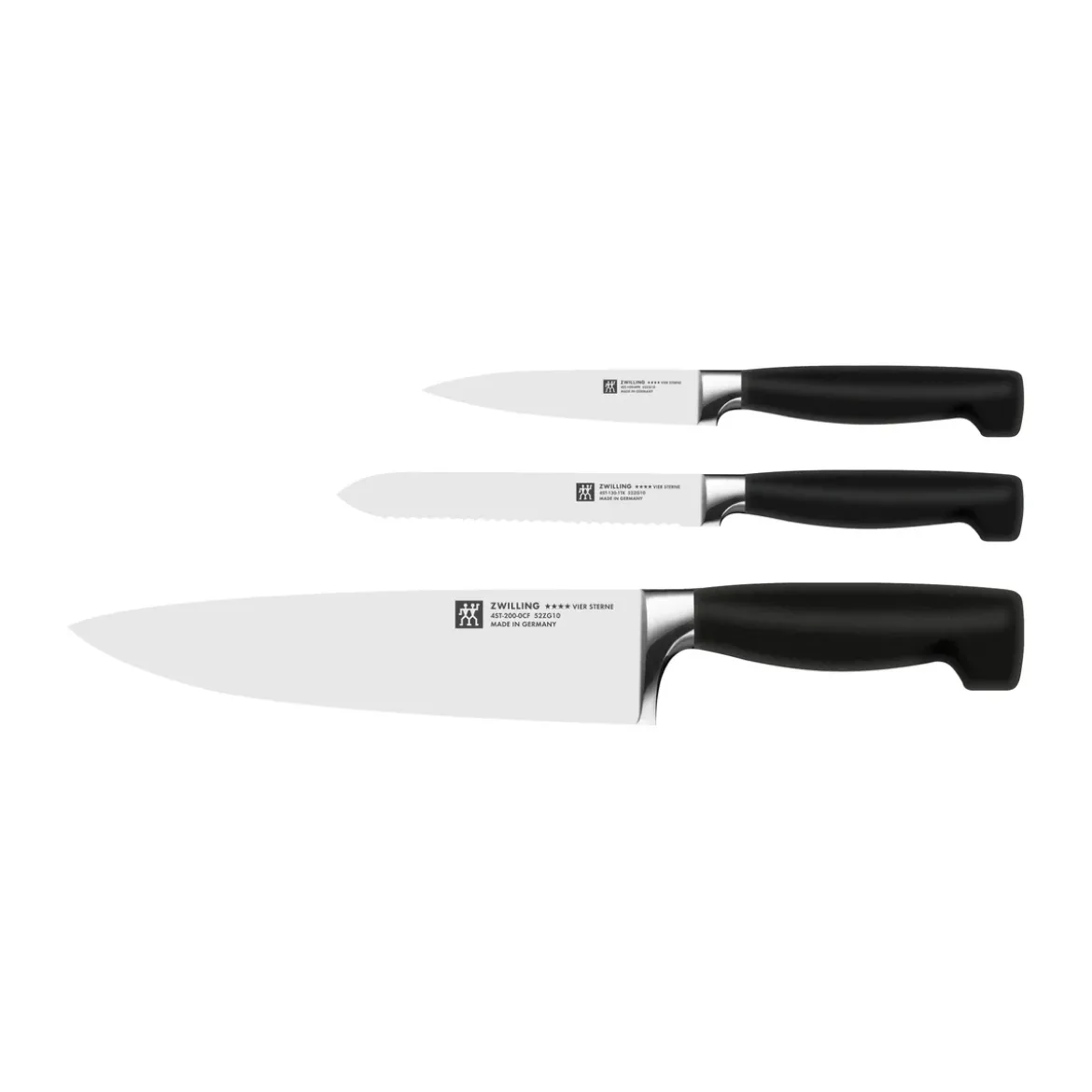 Zwilling Vier Sterne Messer-Set 3-tlg. schwarz