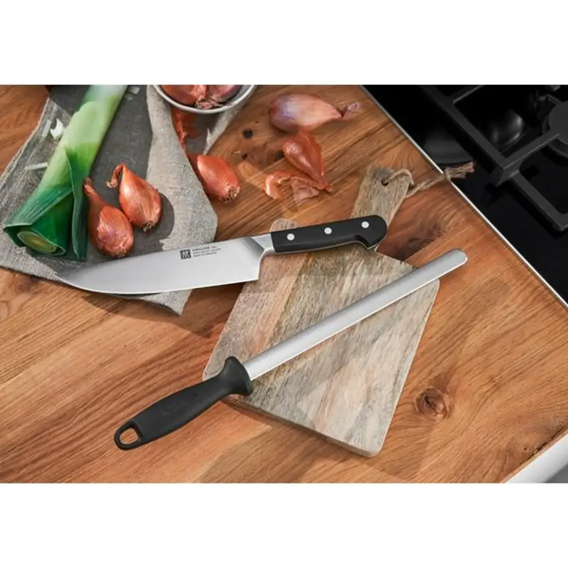 Zwilling Wetzstahl 39 cm Diamant schwarz